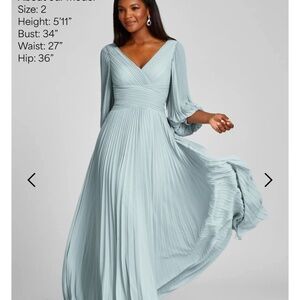 Rickie Freeman for Teri Jon chiffon dress.